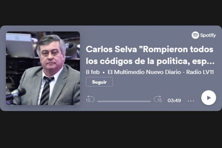 Carlos Selva: "Rompieron todos los códigos de la política"