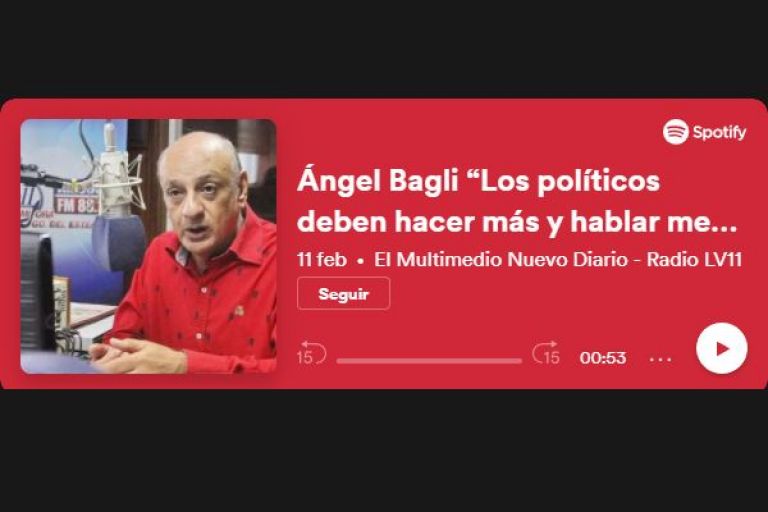 Ángel Bagli “Los políticos deben hacer más y hablar menos”