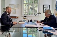 Guzmán se reunió con Fernández para analizar las negociaciones con el FMI
