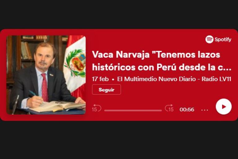 Vaca Narvaja: "Tenemos lazos históricos con Perú desde la campaña libertadora de San Martín"