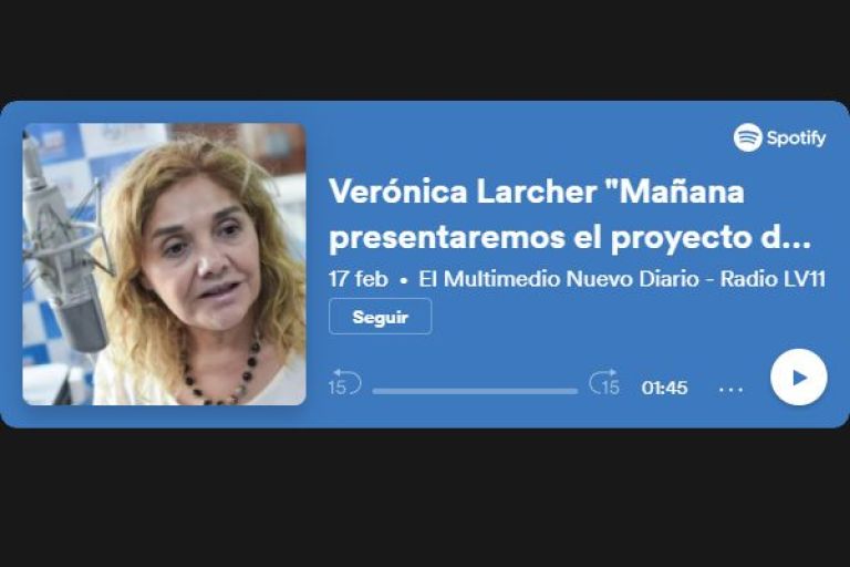 Verónica Larcher: "Mañana presentaremos el proyecto de 'Ficha Limpia'"