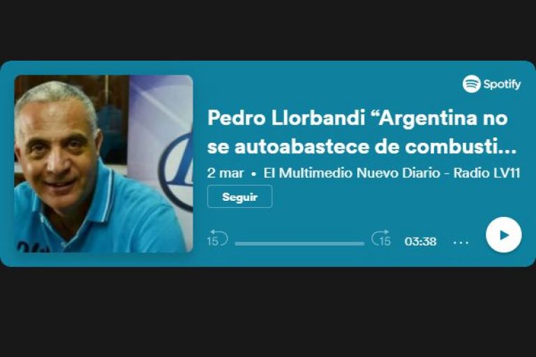 Pedro Llorbandi: “Argentina no se autoabastece de combustible”