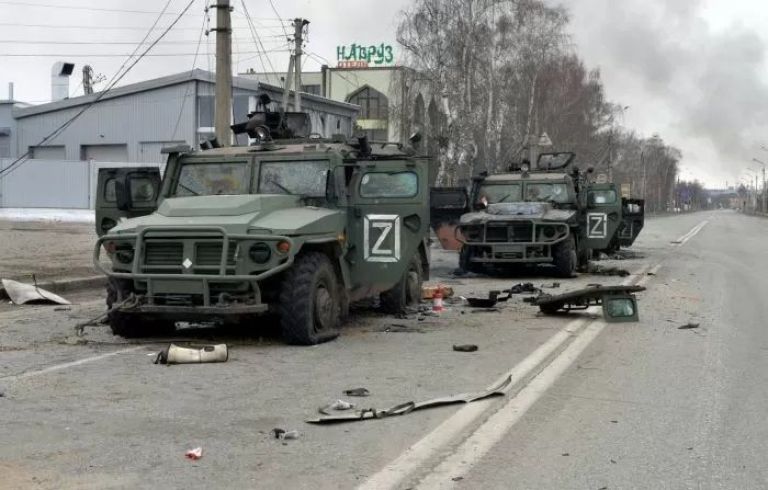 Tanques Z del convoy ruso