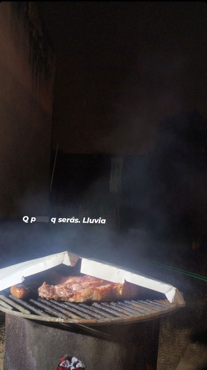 En ese momento se largó a llover.
