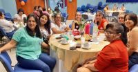 Las mujeres de la Municipalidad de Pinto celebraron su día con un brindis