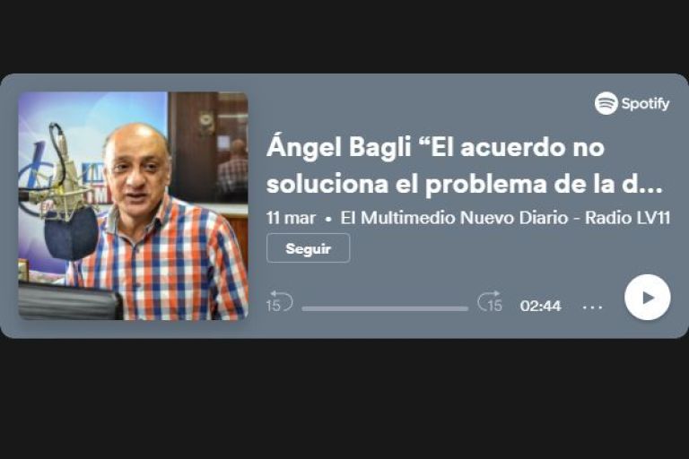 Ángel Bagli: “El acuerdo no soluciona el problema de la desocupación y la inflación”