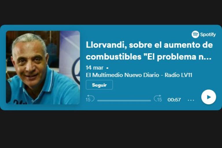 Llorvandi, sobre el aumento de combustibles: "El problema no somos nosotros, sino la inflación" 2 Llorvandi, sobre el aumento de combustibles: "El problema no somos nosotros, sino la inflación"