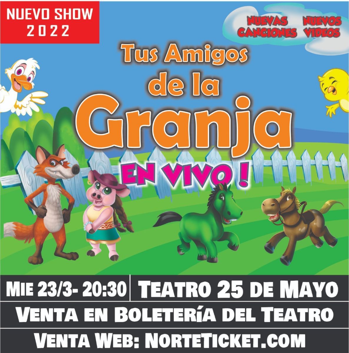 Dos infantiles para toda la familia llegan este miércoles al teatro 25 de  Mayo | Nuevo Diario Web