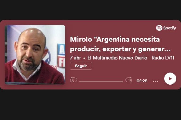 Mirolo: "Argentina necesita producir, exportar y generar divisas, y en eso, el ferrocarril es clave"