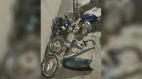 Recuperan moto robada que ya había sido desguazada