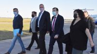El gobernador Zamora recibió a los ministros Vizzotti, Zabaleta y Perzyck en el aeropuerto