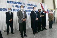El gobernador Zamora dejó inaugurada varias obras en Bandera 